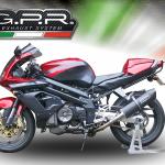 Scarico GPR compatibile con Aprilia Sl -Falco 1000 2000-2004 -  Furore Nero -  Coppia di terminali di scarico omologati -  forniti con db killer removibili e raccordi specifici