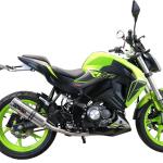 Scarico GPR compatibile con Keeway Rkf 125 2018-2020 - M3 Inox 