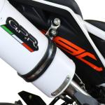 Scarico GPR compatibile con Ktm Rc 390 2017-2020 -  Furore Evo4 Nero -  Terminale di scarico omologato - fornito con db killer estraibile - catalizzatore e collettore