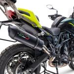 Scarico GPR compatibile con Benelli Trk 702 X 2023-2024 - Furore Evo4 Nero