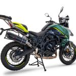 Scarico GPR compatibile con Benelli Trk 702 X 2023-2024 - Furore Evo4 Nero