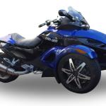 Scarico GPR compatibile con Can Am Spyder 1000 i.e. Rs 2008-2012 - Gpe Ann. titanium