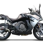 Scarico GPR compatibile con Cf Moto 650 Gt 2022-2024 - M3 Poppy 