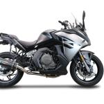 Scarico GPR compatibile con Cf Moto 650 Gt 2022-2024 - Furore Poppy