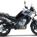 Scarico GPR compatibile con Cf Moto 800 Mt Sport 2022-2024 - Dual Poppy