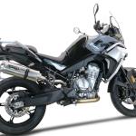 Scarico GPR compatibile con Cf Moto 800 Mt Touring 2022-2024 - Dual Titanium