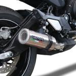 Scarico GPR compatibile con Cf Moto 700 CL-X Adv 2022-2024 - M3 Titanium Natural