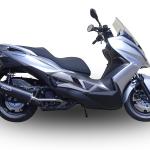 Scarico GPR compatibile con Hyosung Comet 650 Gt - R 2004-2016 - Furore Poppy