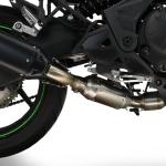 Scarico GPR compatibile con Kawasaki Versys 650 2023-2025 - Furore-X Titanio Nero