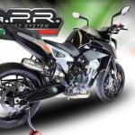 Scarico GPR compatibile con Ktm Duke 790 2017-2020 -  Deeptone Inox -  Terminale di scarico racing -  con raccordo -  senza omologazione