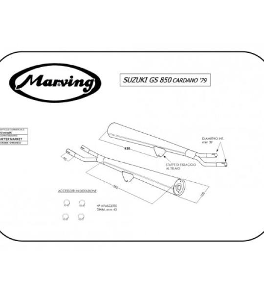 MARVING SUZUKI GS 850 CARDANO 79 - S/2107/BC