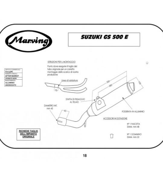 MARVING SUZUKI GS 500 E - S/2123/NC