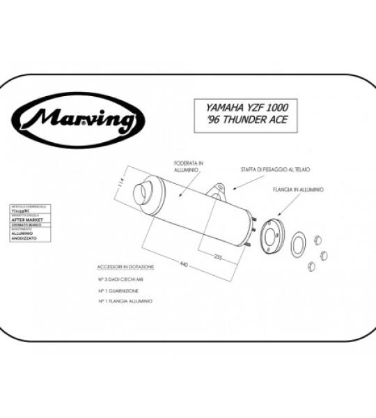 MARVING YAMAHA YZF 1000 96 THUNDER ACE - Y/2159/BC