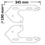 Coppia Supporto Borse Laterali (Dx E Sx) Cf Moto Cl-X 700 2021- 2022