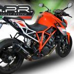 Scarico GPR compatibile con Ktm Super Duke 1290 GT 2016-2021 - Furore Evo4 Nero