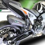 Scarico GPR compatibile con Ktm Duke 790 2017-2020 -  GP Evo4 Black Titanium -  Scarico omologato -  silenziatore con db killer estraibile e raccordo specifico