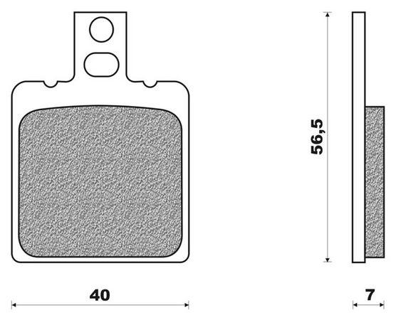 Coppia pasticche post per Aprilia Tuareg 50, AF1 125, ASR 125