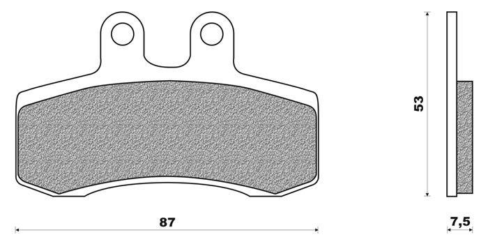 Coppia pasticche anteriori per Aprilia Pegaso 650 '91/95