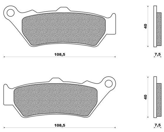 Coppia pasticche ant per Aprilia Pegaso 600-650, ETV 1000 Capono