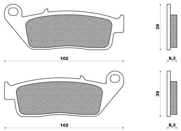 Coppia pasticche ant per Cagiva 900 CAT, 900 Gran Canyon, 1000 N