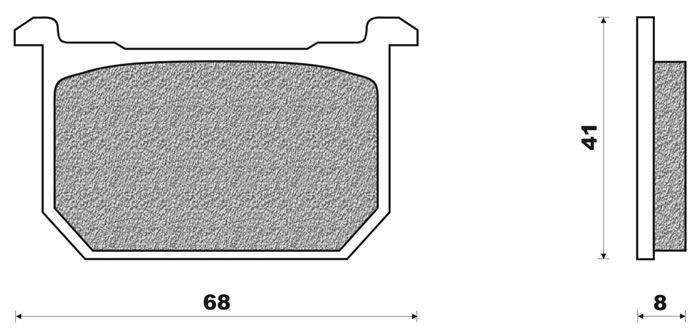 Coppia pasticche ant per Kawasaki GPZ 400, Z400 J2-J3, Z1100 GP-