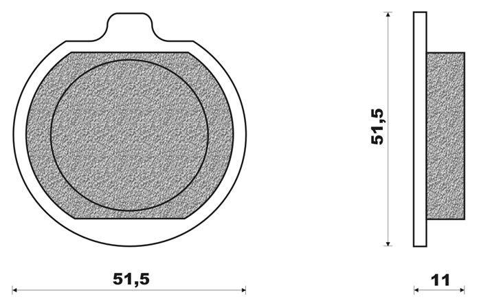 Coppia pasticche ant per Kawasaki Z1000 E1-E2-SHAFT-ST, Z 1300,