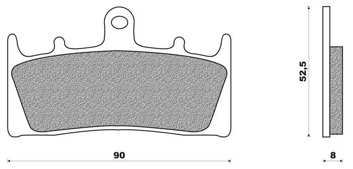 Coppia pasticche anteriori per Kawasaki ZRX 400 dal '98, ZX 6R 6