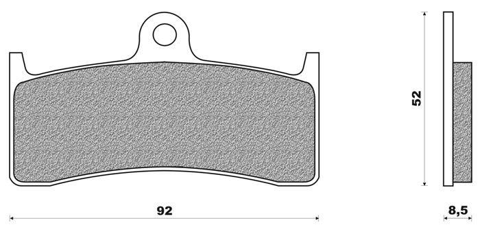 Coppia pasticche ant per Kawasaki ZX-7 750 RR NINJA N1, ZRX 1100