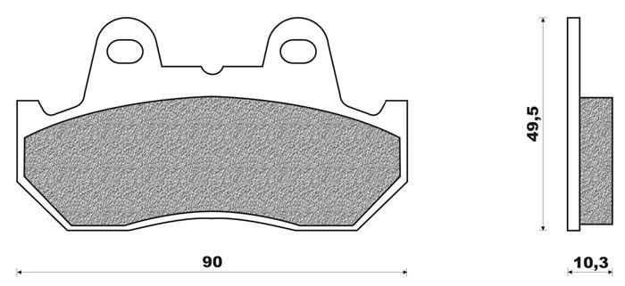 Coppia pasticche ant per Kawasaki VT 800 C dal '88