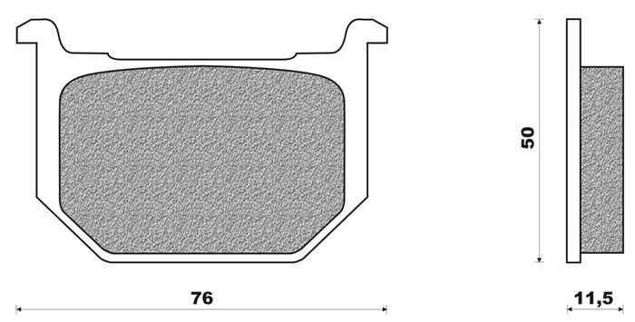 Coppia pasticche ant per Suzuki GN 250, GSx 250/400/750