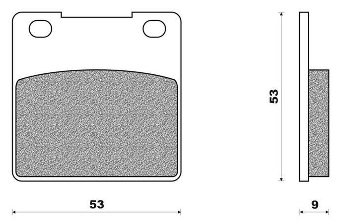 Coppia pasticche ant per Suzuki RG 50 GAG, GS 250 FW, GSX 400 FW