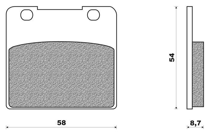 Coppia pasticche ant per Suzuki GSX-R 250/400, post per GSX 1100