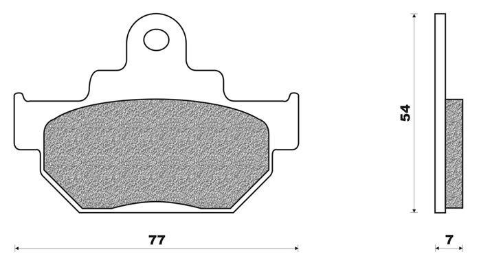 Coppia pasticche anteriori per Suzuki 125 Intruder, GZ 125 Marau