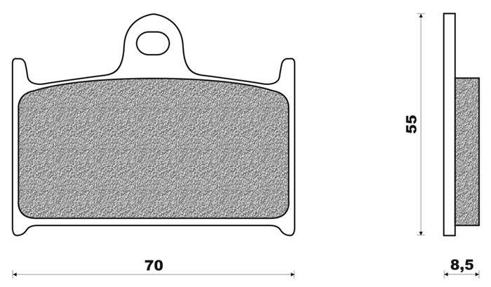 Coppia pasticche ant per Suzuki RGV 250 R, GSX-R 400/600/750