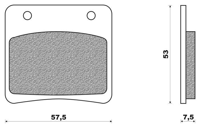 Coppia pasticche ant per Suzuki GSX 750 FK, GSX 1100 FK-L-M