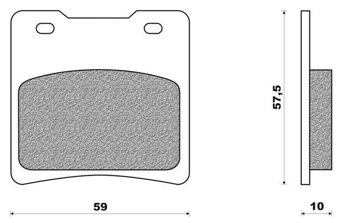 Coppia pasticche post per Suzuki GV 1400 Cavalcade dal '87