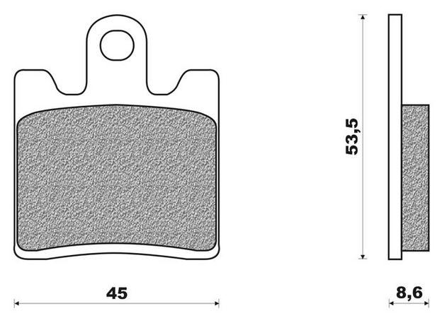 Coppia pasticche anteriori per Suzuki AN 250/400 Burgman