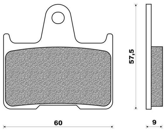 Coppia pasticche post per Suzuki GSX-R 600, GSX R 1000, GSX 1400