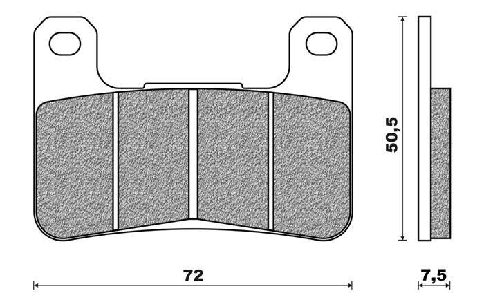 Coppia pasticche ant per Suzuki GSX-R 600/750/1000 dal '04