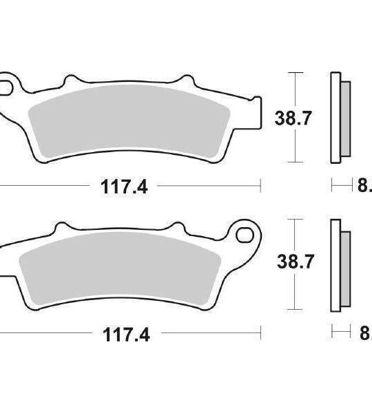 Coppia Pasticche anteriore per Beta 125RR LC dal '18 al '23