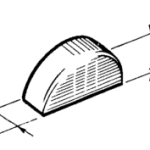 CHIAVELLA VOLANO A = mm. 3 B = mm. 5
