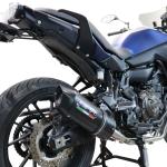 Scarico GPR compatibile con Yamaha Xsr 700 2017-2020 - Furore Nero