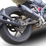 Scarico GPR compatibile con Aprilia Caponord 1200 2013-2016 -  Furore Nero -  Scarico omologato -  silenziatore con db killer estraibile e raccordo specifico