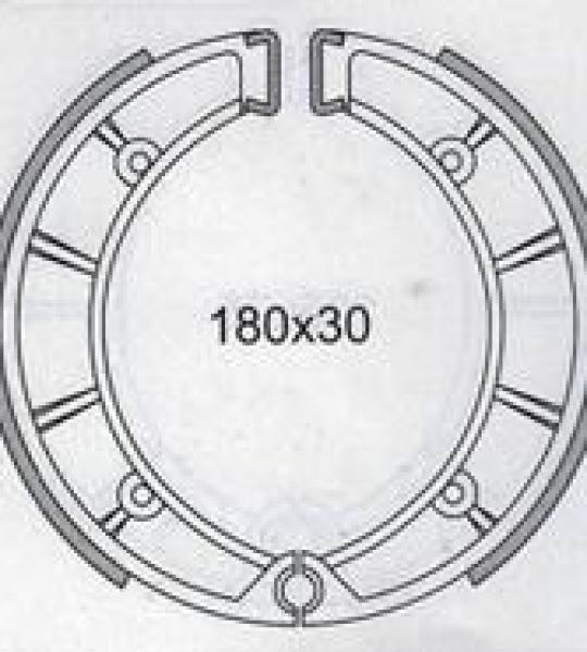 Coppia ganasce Freno Anteriore per Benelli 125 2C, 250 2C-350 RS