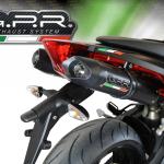 Scarico GPR compatibile con Aprilia Shiver 900 2017-2020 -  Furore Evo4 Nero -  Coppia di terminali di scarico omologati -  forniti con db killer removibili e raccordi specifici