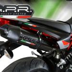 Scarico GPR compatibile con Aprilia Dorsoduro 900 2017-2020 -  GP Evo4 Poppy -  Coppia di terminali di scarico omologati -  forniti con db killer removibili e raccordi specifici