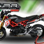 Scarico GPR compatibile con Aprilia Dorsoduro 900 2017-2020 -  GP Evo4 Titanium -  Coppia di terminali di scarico omologati -  forniti con db killer removibili e raccordi specifici