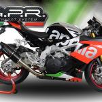 Scarico GPR compatibile con Aprilia Tuono V4 1100 -Rr -Factory 2015-2016 -  Furore Nero -  Terminale di scarico racing -  con raccordo -  senza omologazione