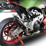 Scarico GPR compatibile con Aprilia Tuono V4 1100 -Rr -Factory 2015-2016 -  Furore Nero -  Terminale di scarico racing -  con raccordo -  senza omologazione