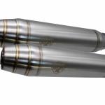 Scarico GPR compatibile con Suzuki Gn 250 1994-1998 - Deeptone Inox Cafè Racer